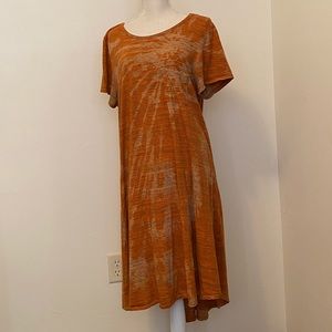 LuLaRoe Carly 3XL Custom Tie Dye Orange